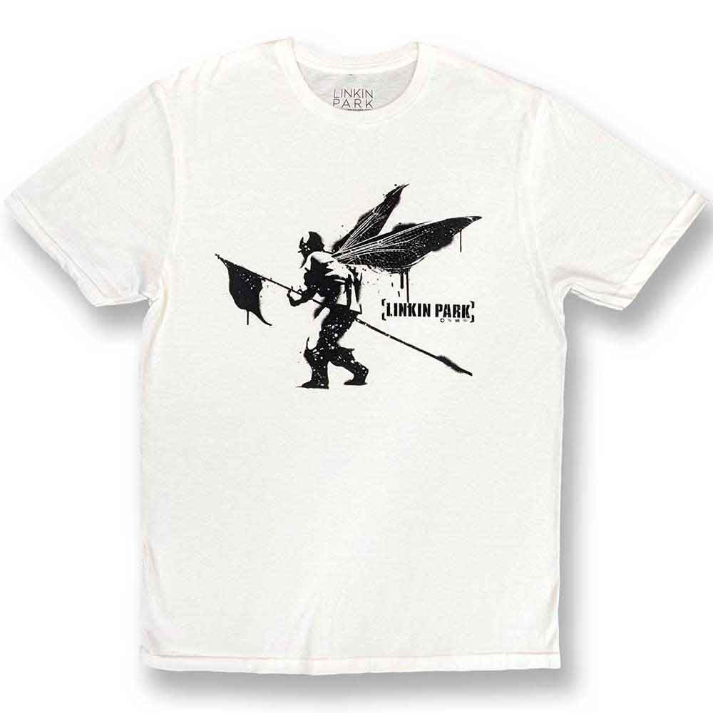 Linkin Park Unisex T-Shirt: Street Soldier (White) 