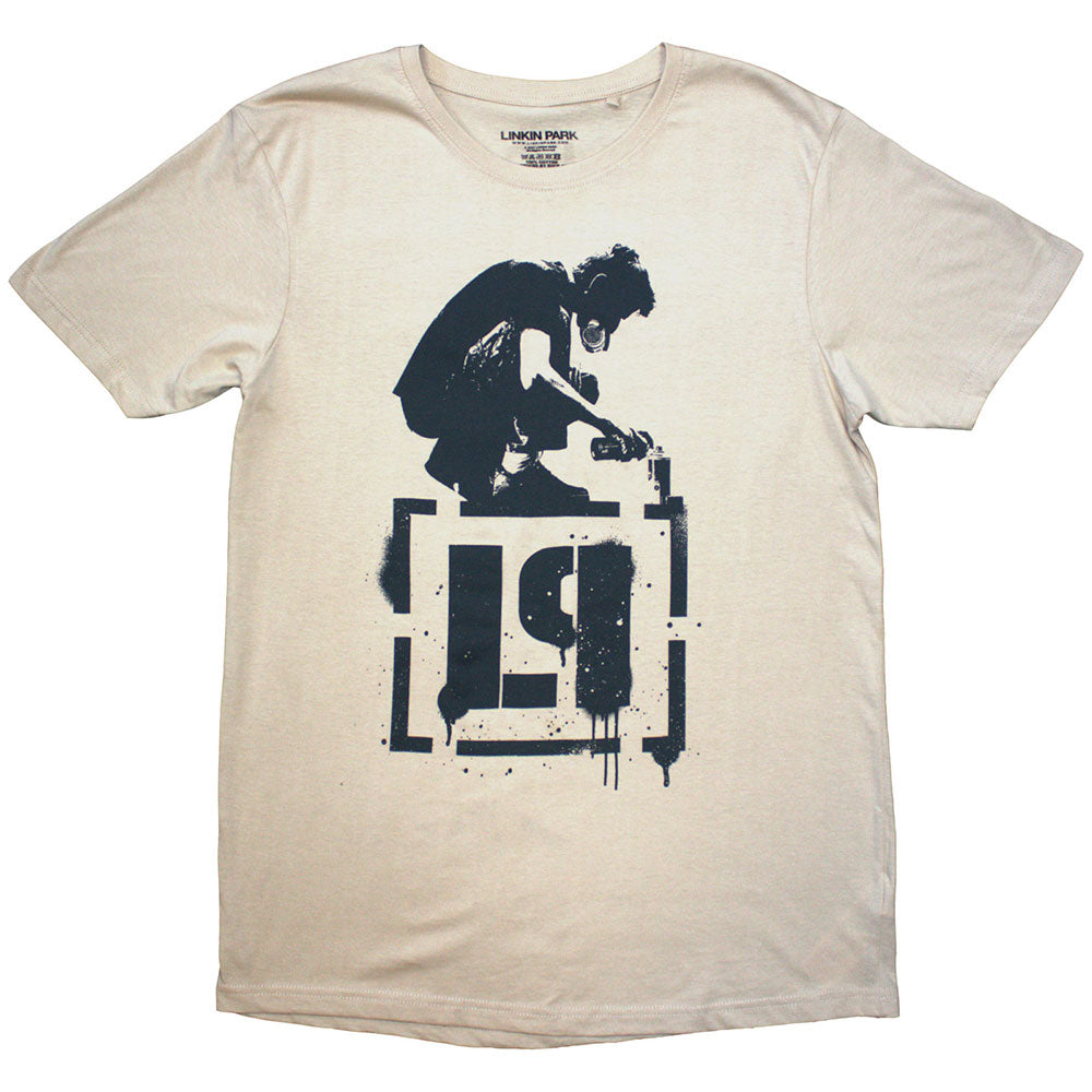 Linkin Park Unisex T-Shirt: Meteora (Sand) (Back Print) 