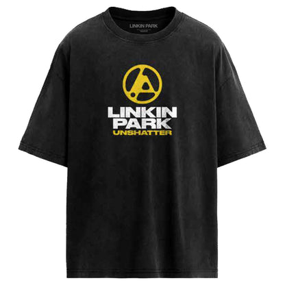 Linkin Park Unisex T-Shirt: Unshatter The Hardest Part (Black) (Back Print)