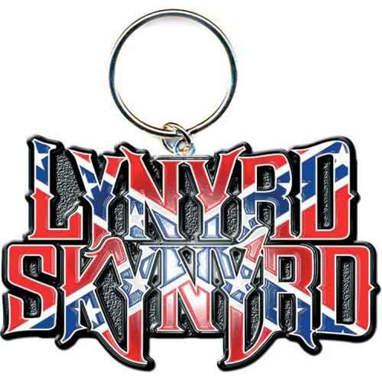 Lynyrd Skynyrd Keychain: Flag Logo 