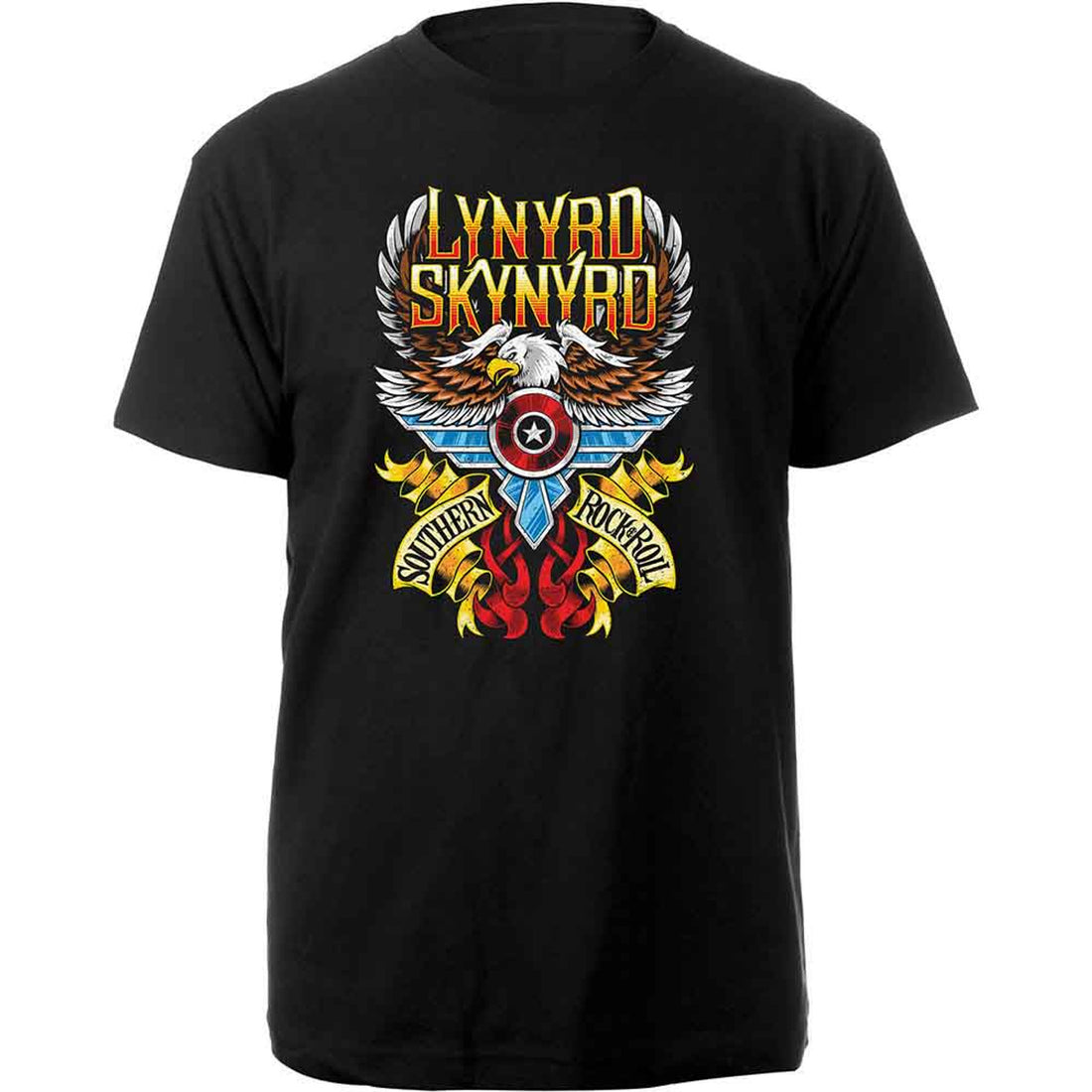 Lynyrd Skynyrd Unisex T-Shirt: Southern Rock &amp; Roll (Black)