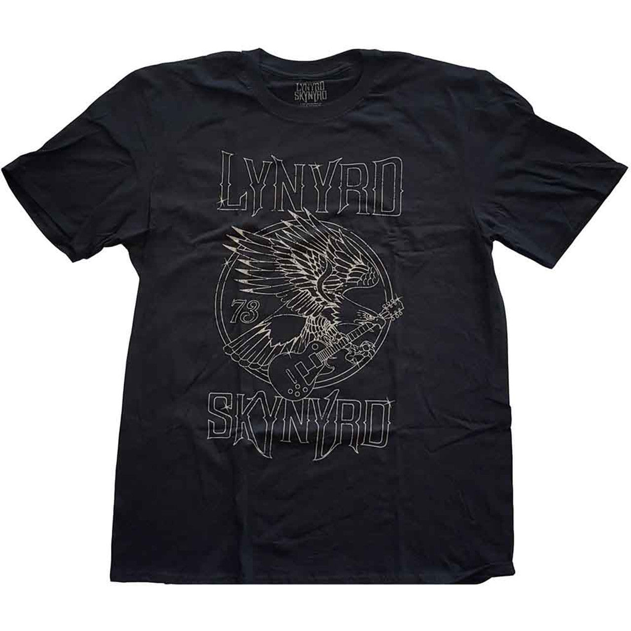Lynyrd Skynyrd Unisex T-Shirt: 73 Eagle Guitar (Black)