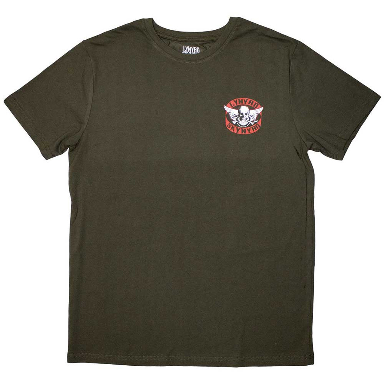 Lynyrd Skynyrd Unisex T-Shirt: Mini Biker Patch Logo (Green) 