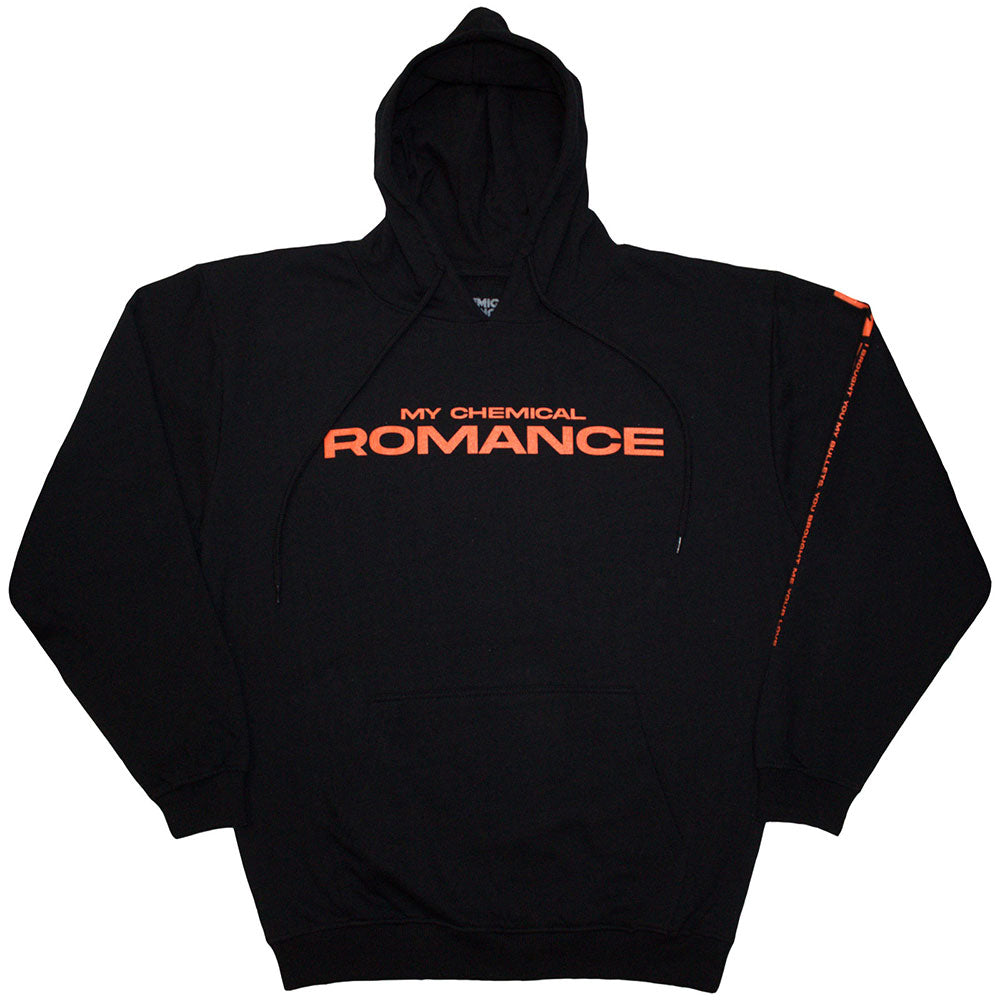 My Chemical Romance Unisex Pullover Hoodie: Romance Bullets (Black) (Back Print) 