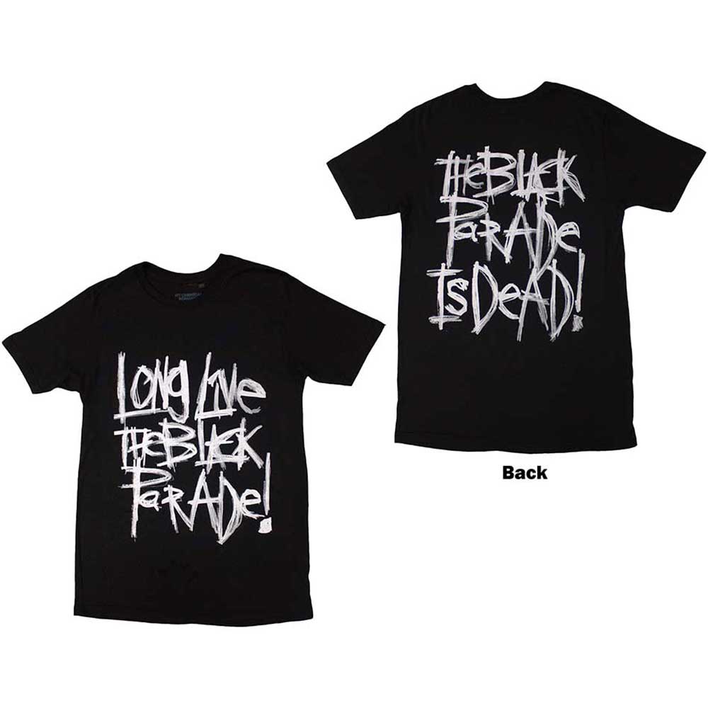 My Chemical Romance Unisex T-Shirt: Long Live The Black Parade (Black) (Back Print) 