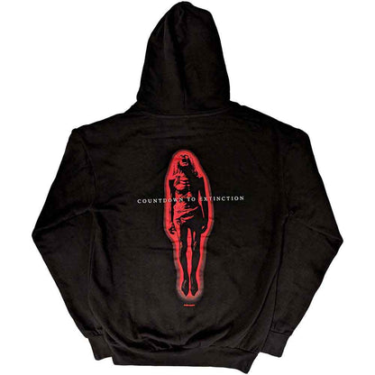 Megadeth Unisex Pullover Hoodie: Countdown To Extinction (Black) (Back Print)