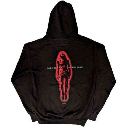 Megadeth Unisex Pullover Hoodie: Countdown To Extinction (Black) (Back Print)