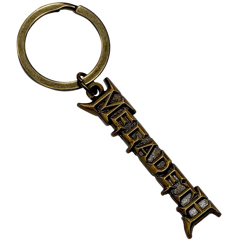 Megadeth Keychain: Gold Logo v2