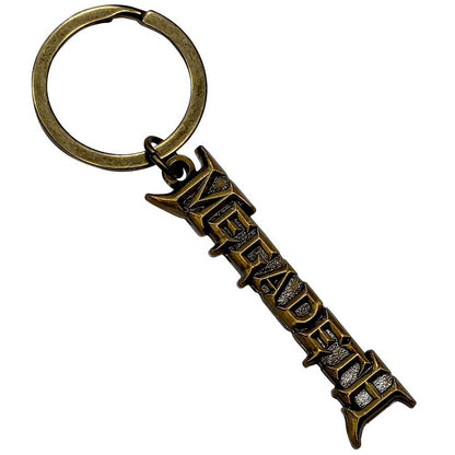 Megadeth Keychain: Gold Logo v2