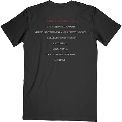 Megadeth Unisex T-Shirt: Killing Biz (Black) (Back Print) 