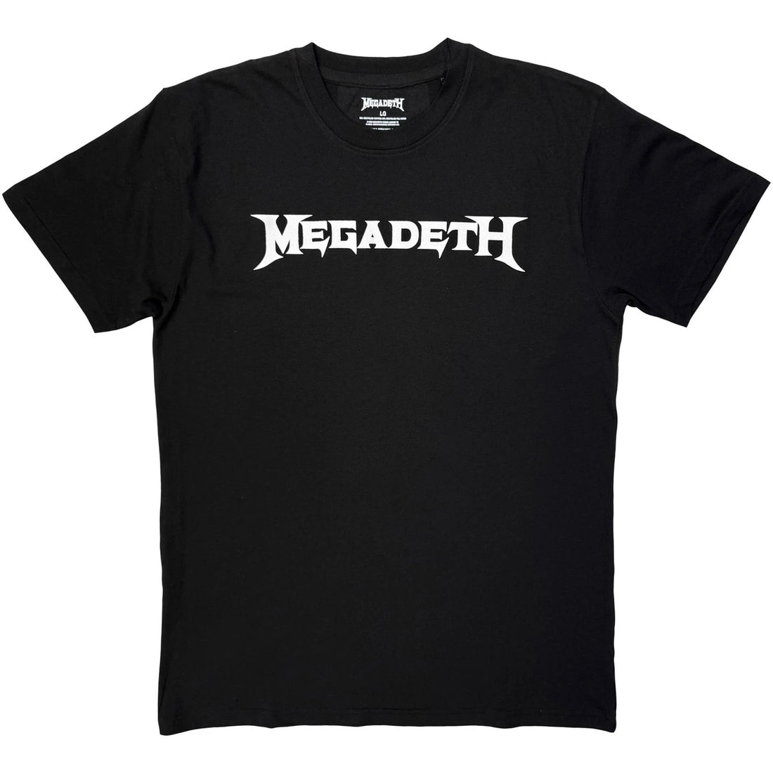Megadeth Unisex T-Shirt: Logo Mono (Black)