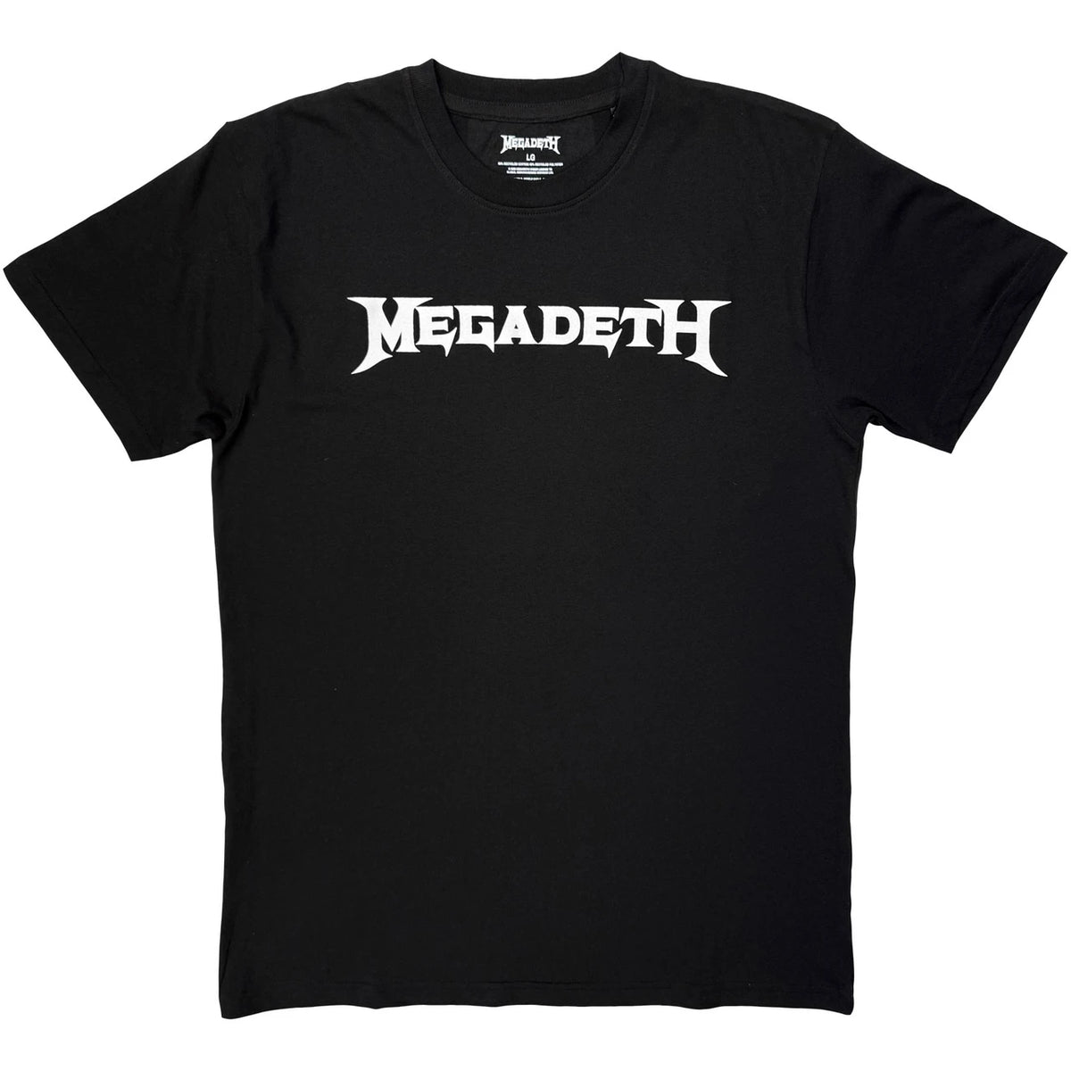 Megadeth Unisex T-Shirt: Logo Mono (Black)