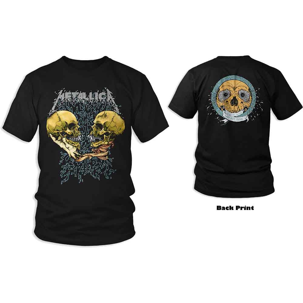 Metallica Unisex T-Shirt: Sad But True (Black) (Back Print)