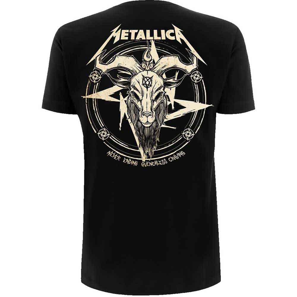Metallica Unisex T-Shirt: Darkness Son (Black) (Back Print)