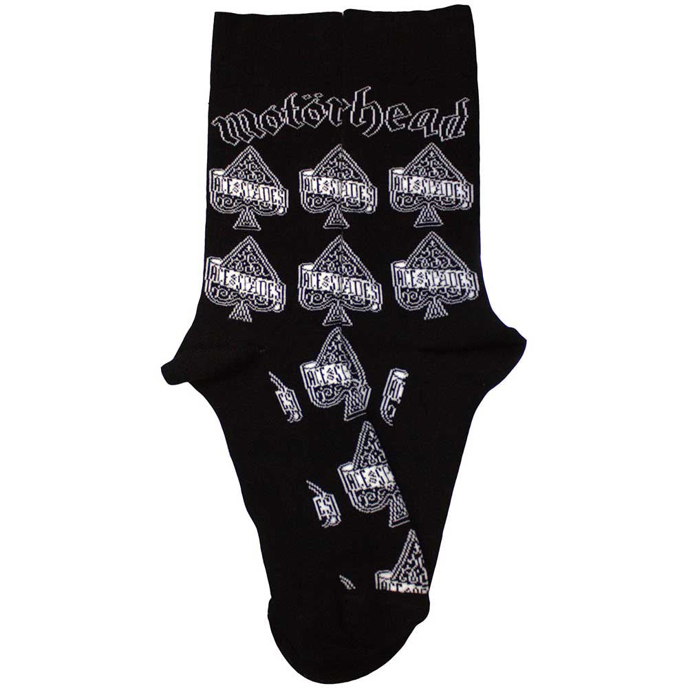Motorhead Unisex Ankle Socks: Ace Of Spades Repeat (Black) (UK Size 7 - 11)