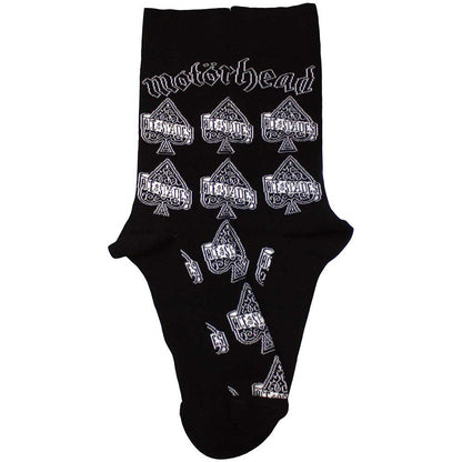 Motorhead Unisex Ankle Socks: Ace Of Spades Repeat (Black) (UK Size 7 - 11)