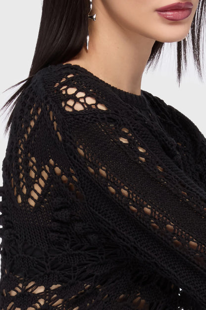 Midnight Vale Cropped Sweater (✦ Killstar)