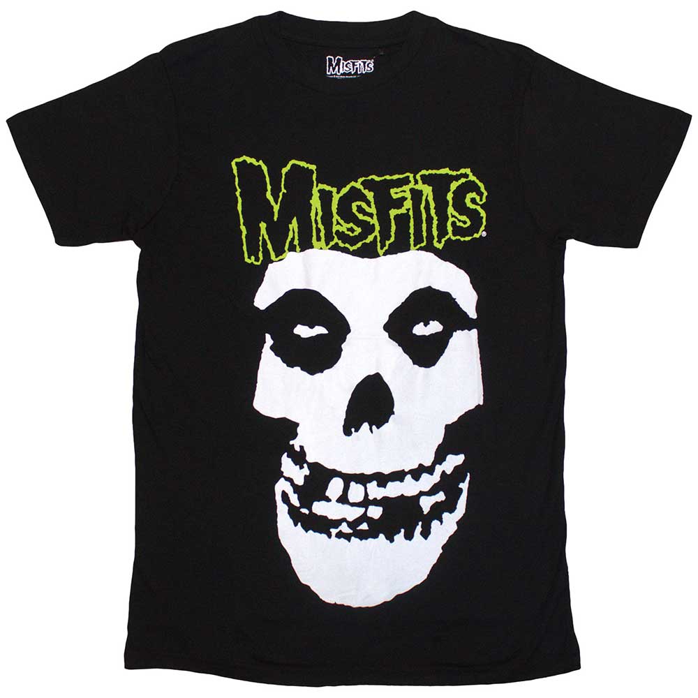Misfits Unisex T-Shirt: Skull &amp; Logo (Black)
