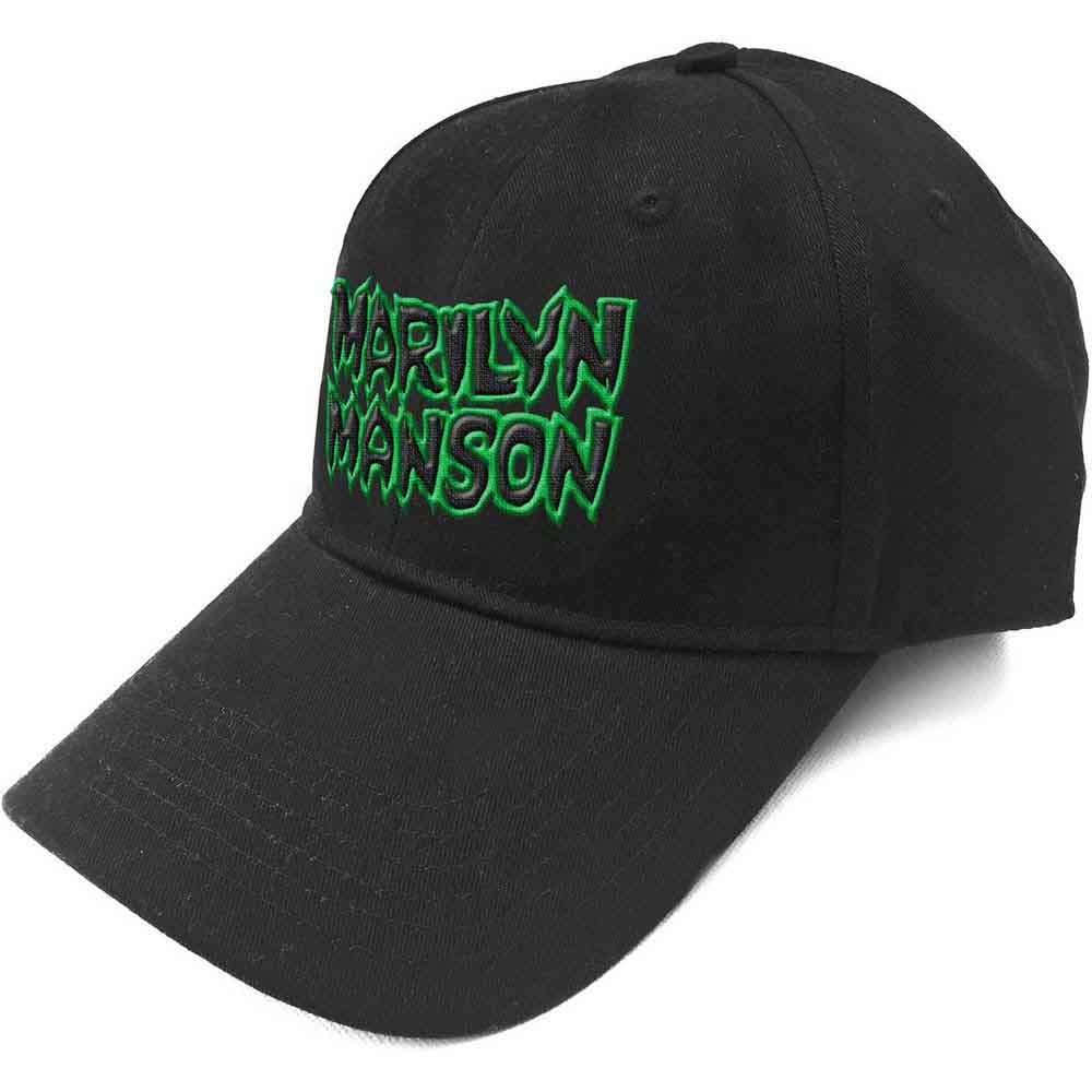 Marilyn Manson Unisex Baseball Cap: Logo (Black) 