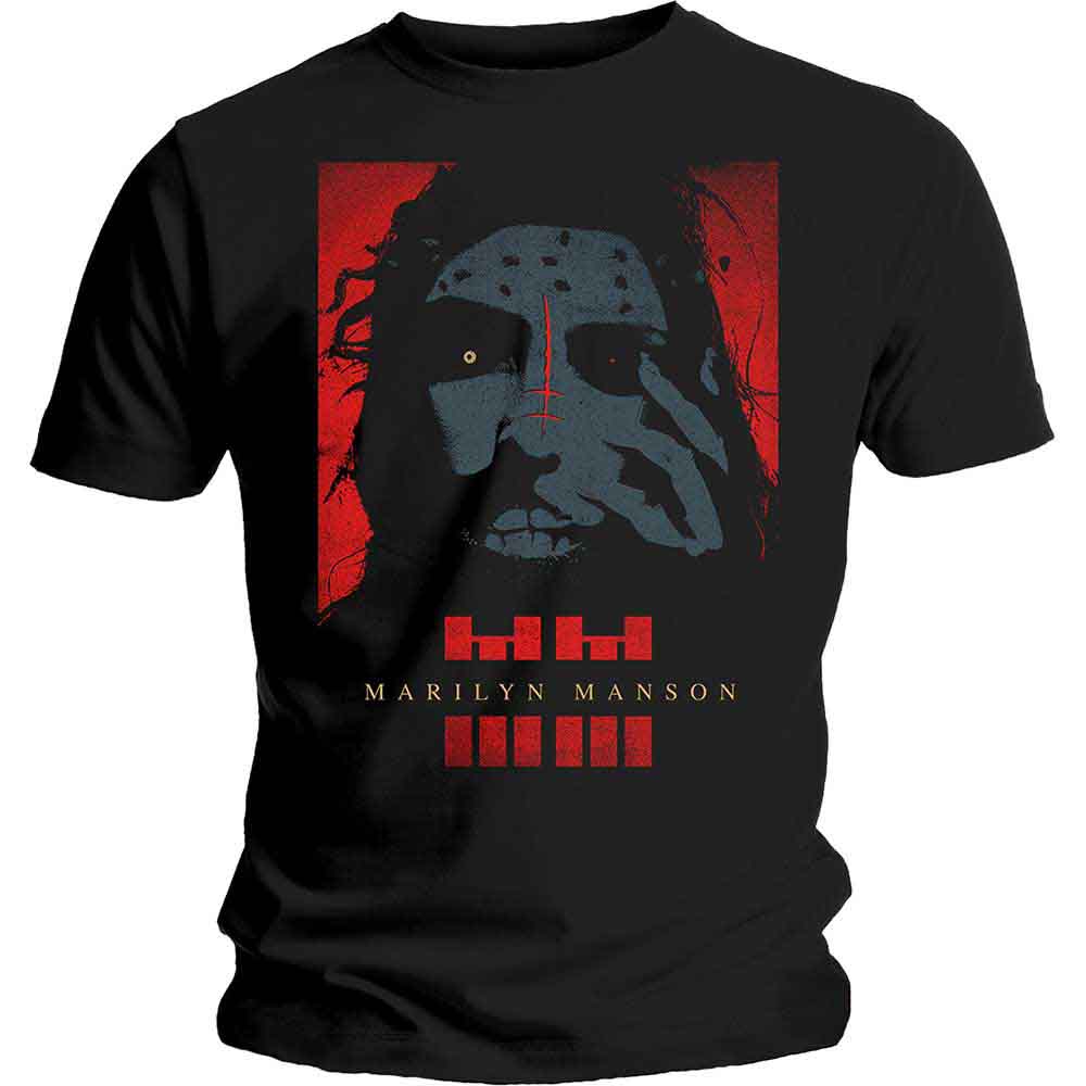 Marilyn Manson Unisex T-Shirt: Rebel (Black) 