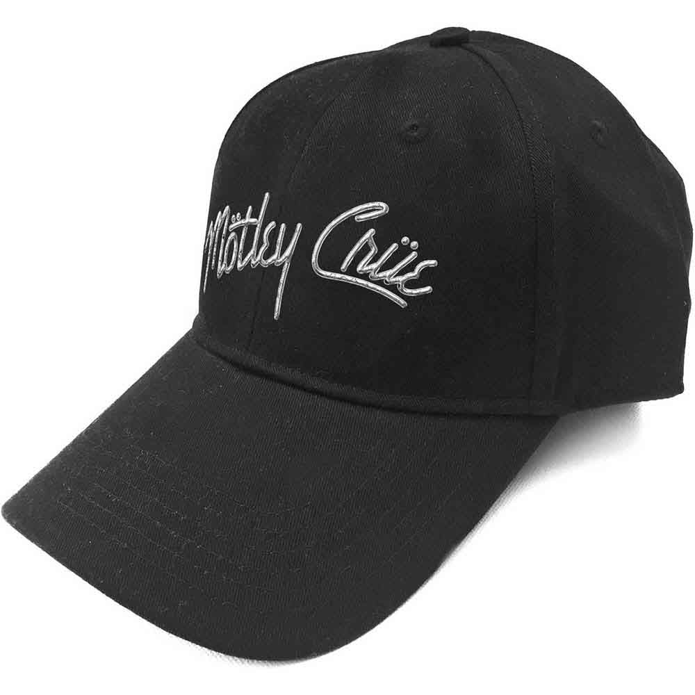 Motley Crue Unisex Baseball Cap: Sonic Silver Logo (Black) 