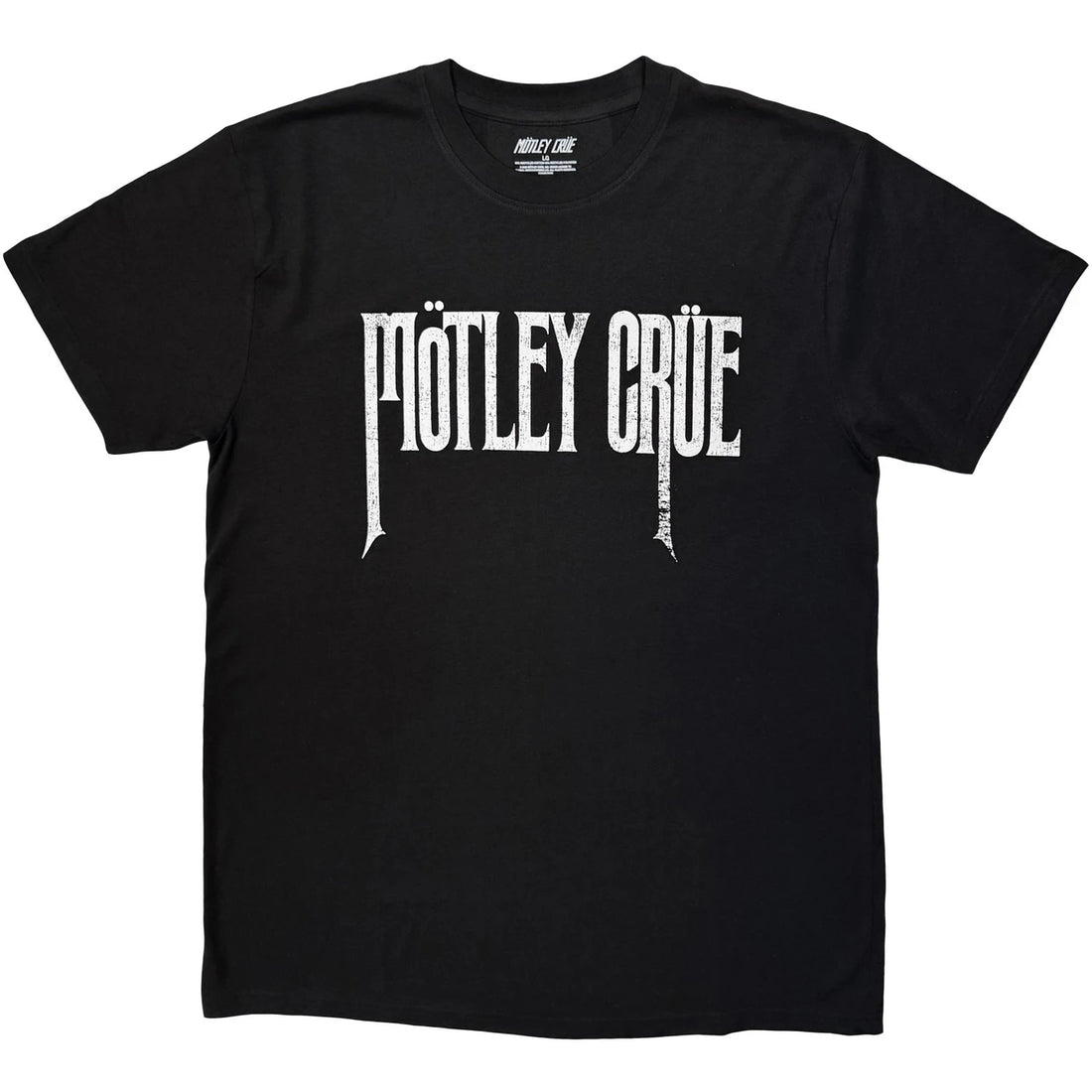 Motley Crue Unisex T-Shirt: Logo Mono (Black)