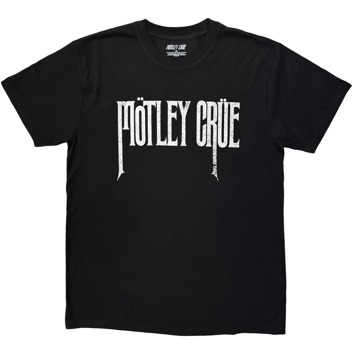 Motley Crue Unisex T-Shirt: Logo Mono (Black)