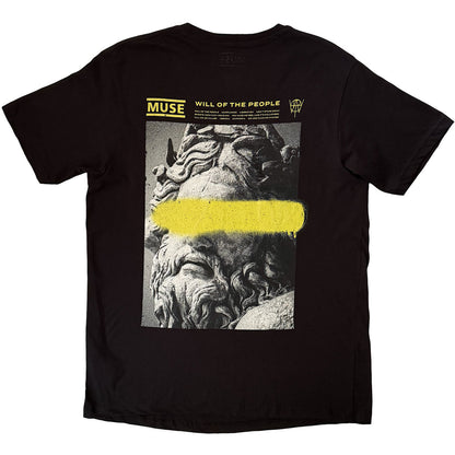 Muse Unisex T-Shirt: Will Of The People (Black) (Back Print)