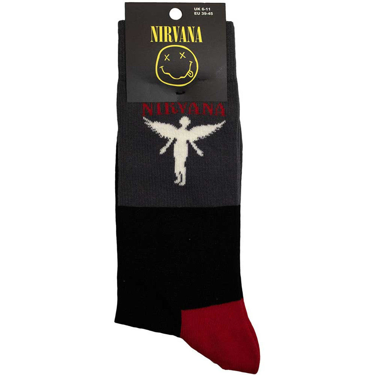 Nirvana Unisex Ankle Socks: In Utero (Charcoal Grey) (UK Size 6 - 11)