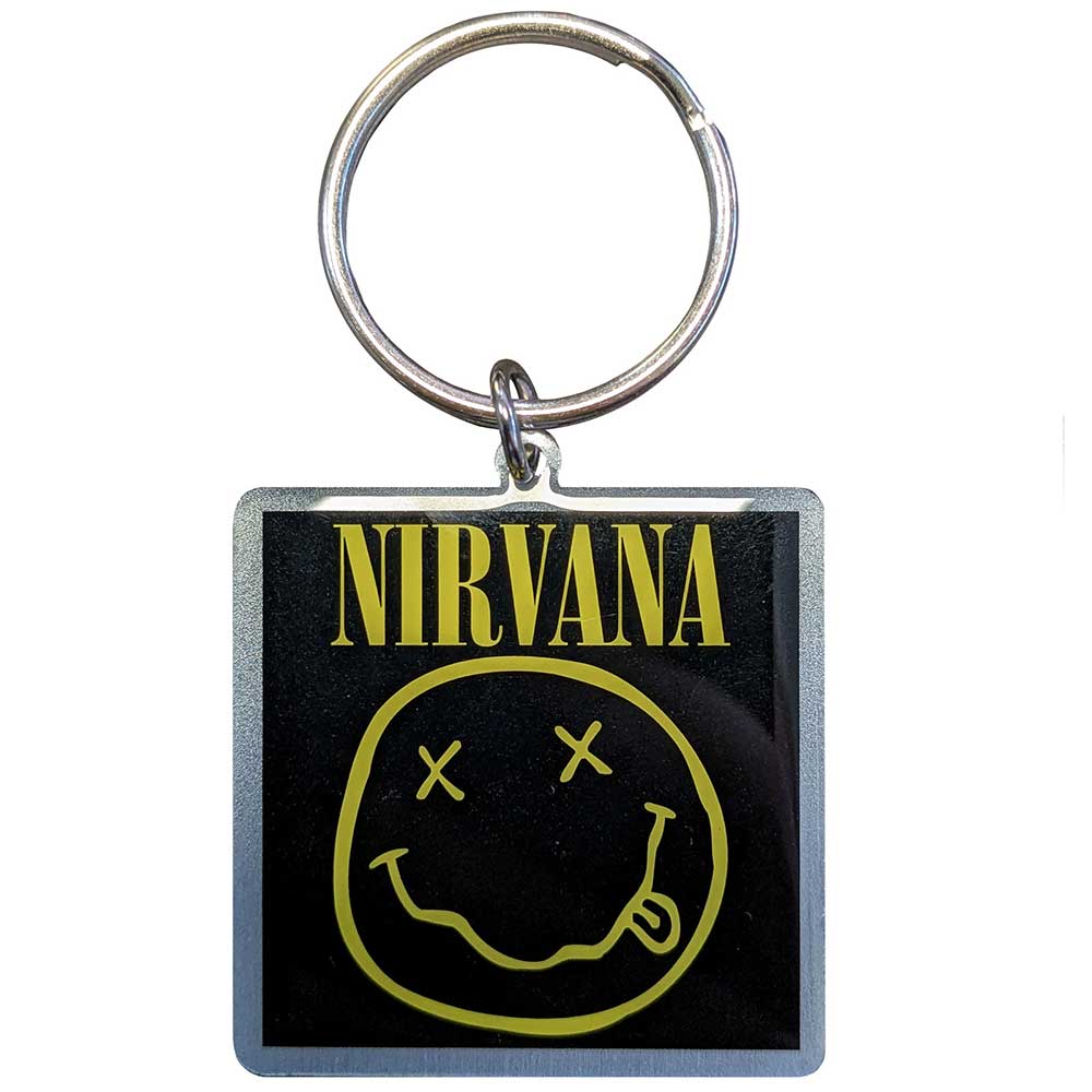 Nirvana Keychain: Happy Face Photo Print 