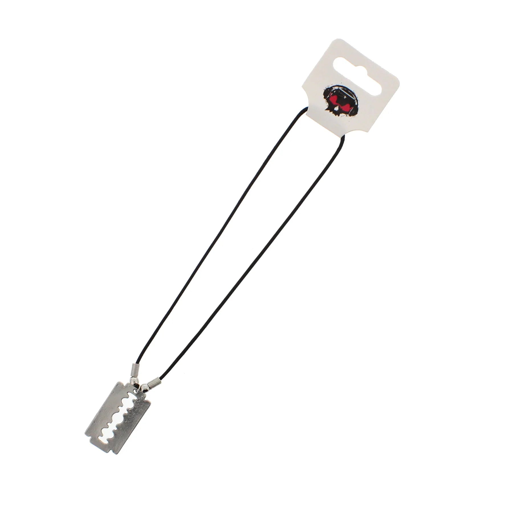 Silver Blade Corded Necklace