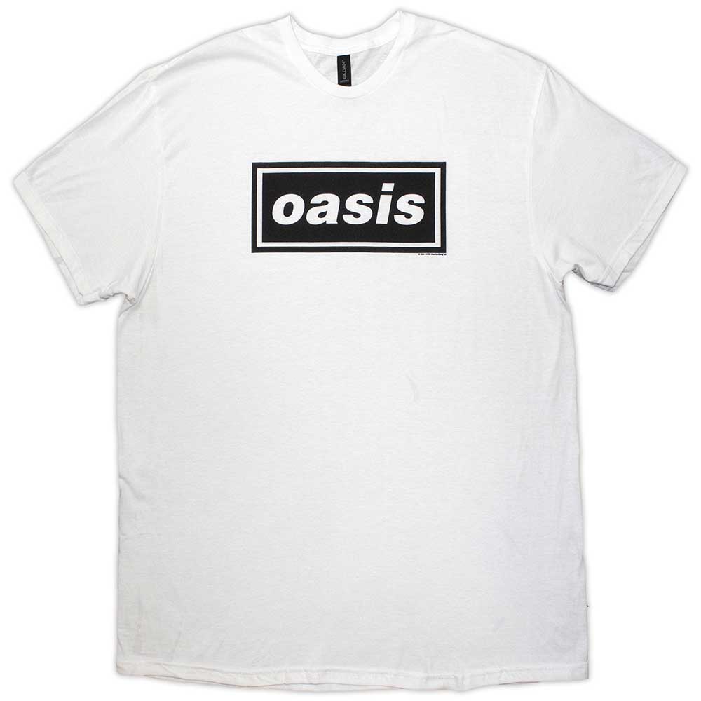Oasis Unisex T-Shirt: Decca Logo (White)