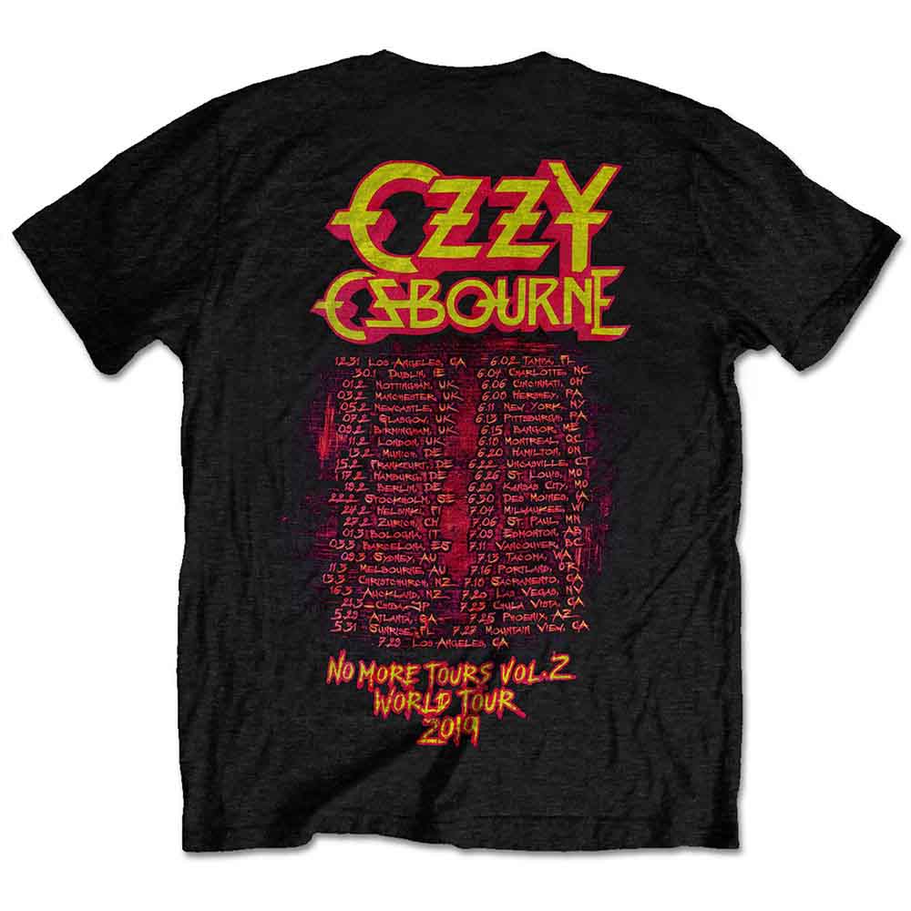 Ozzy Osbourne Unisex T-Shirt: No More Tears Vol. 2. (Black) (Back Print &amp; Collectors Edition)