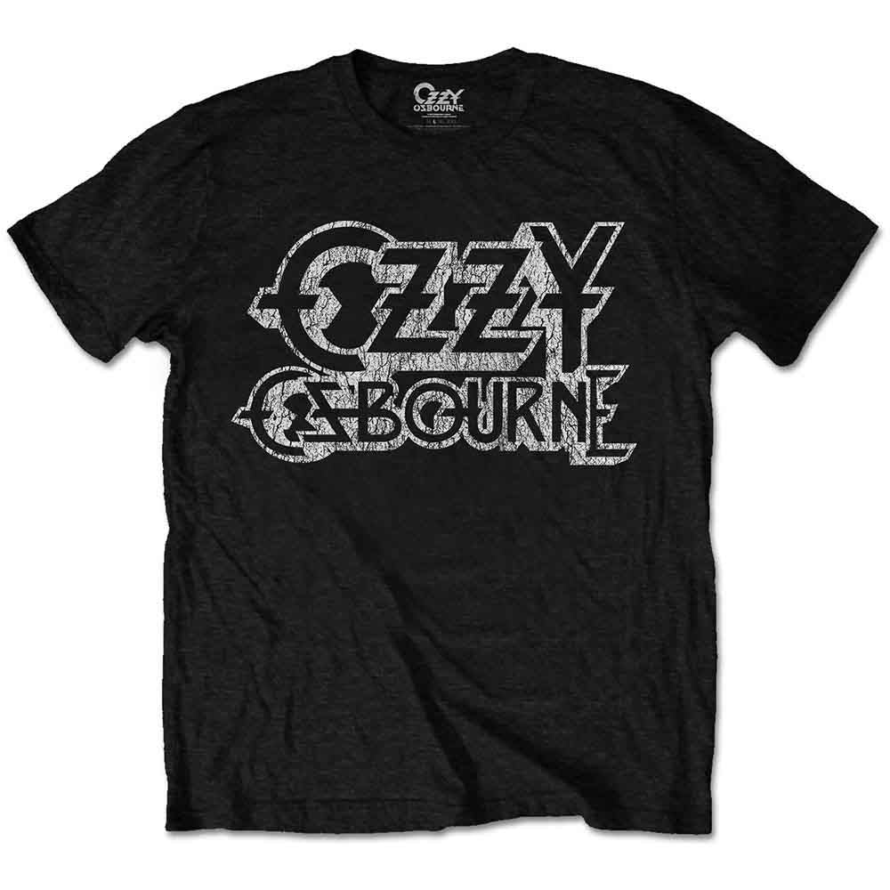 Ozzy Osbourne Unisex T-Shirt: Vintage Logo (Black)
