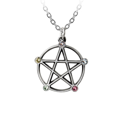 Wiccan Elemental Pentacle Necklace (✦ Alchemy England)
