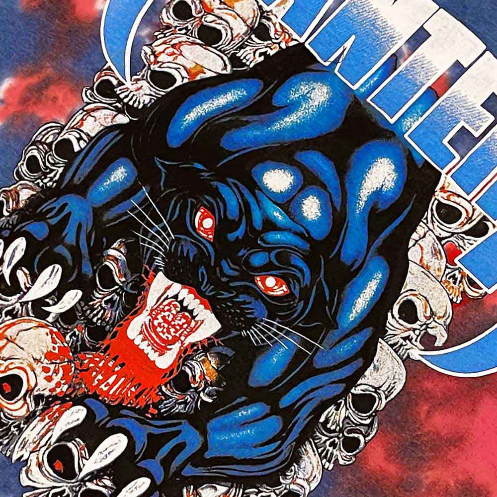 Pantera Unisex T-Shirt: Panther (Blue) (Wash Collection)