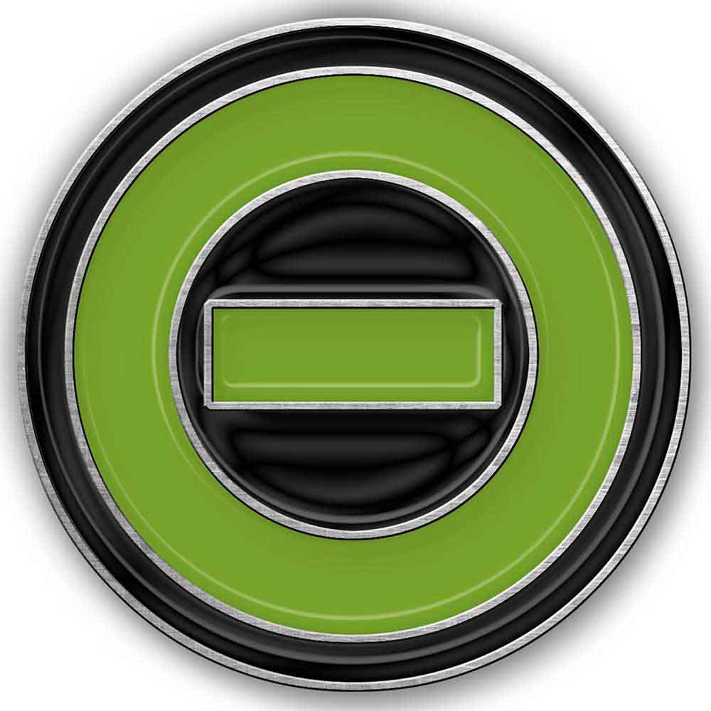 Type O Negative Pin Badge: Negative symbol