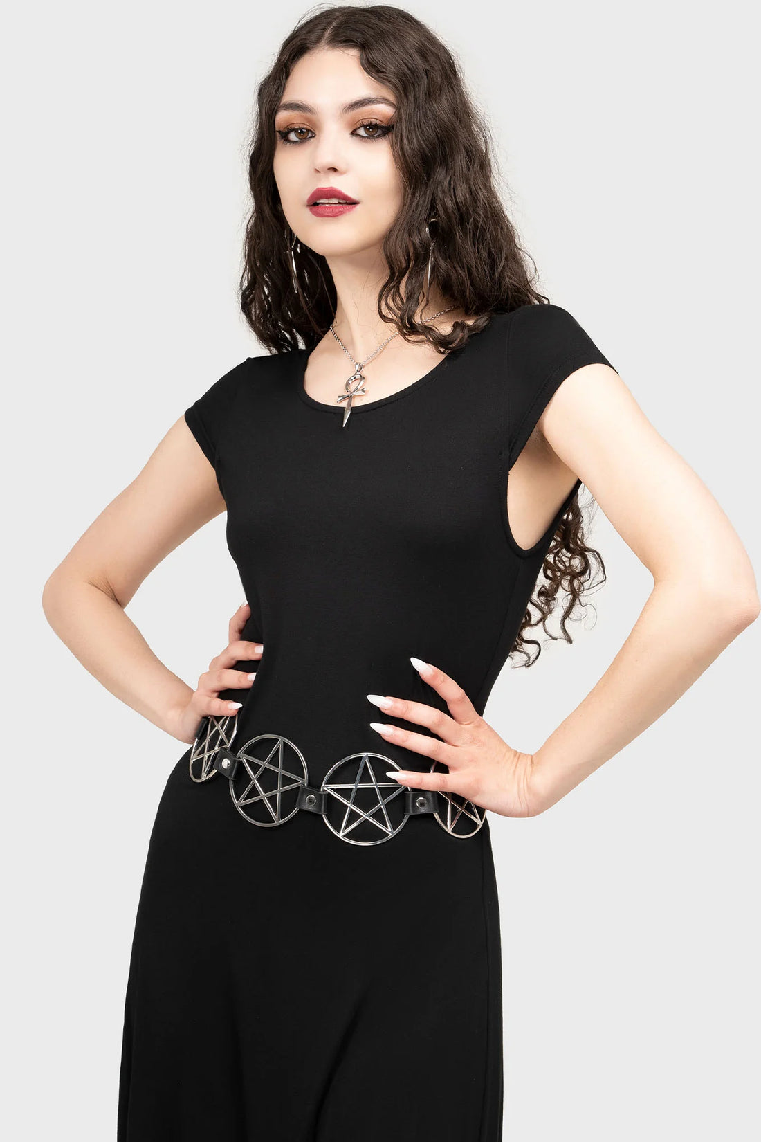 Pentagram Belt - Black or Silver (✦ Killstar)