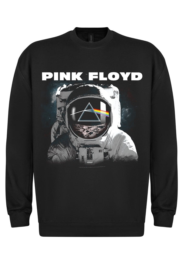 Pink Floyd Unisex Crewneck Sweatshirt: Dark Side Of The Moon Astronaut (Black)