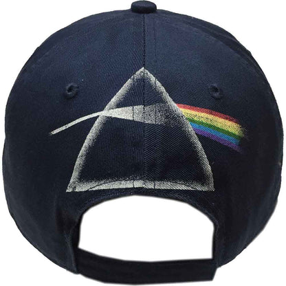 Pink Floyd Unisex Baseball Cap: Dark Side of the Moon Album Distressed (Navy Blue)