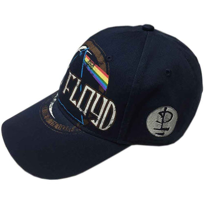 Pink Floyd Unisex Baseball Cap: Dark Side of the Moon Album Distressed (Navy Blue)