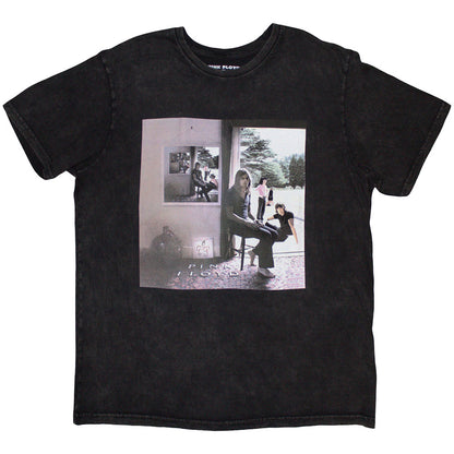 Pink Floyd Unisex Stone Wash T-Shirt: Ummagumma (Black) (Back Print)