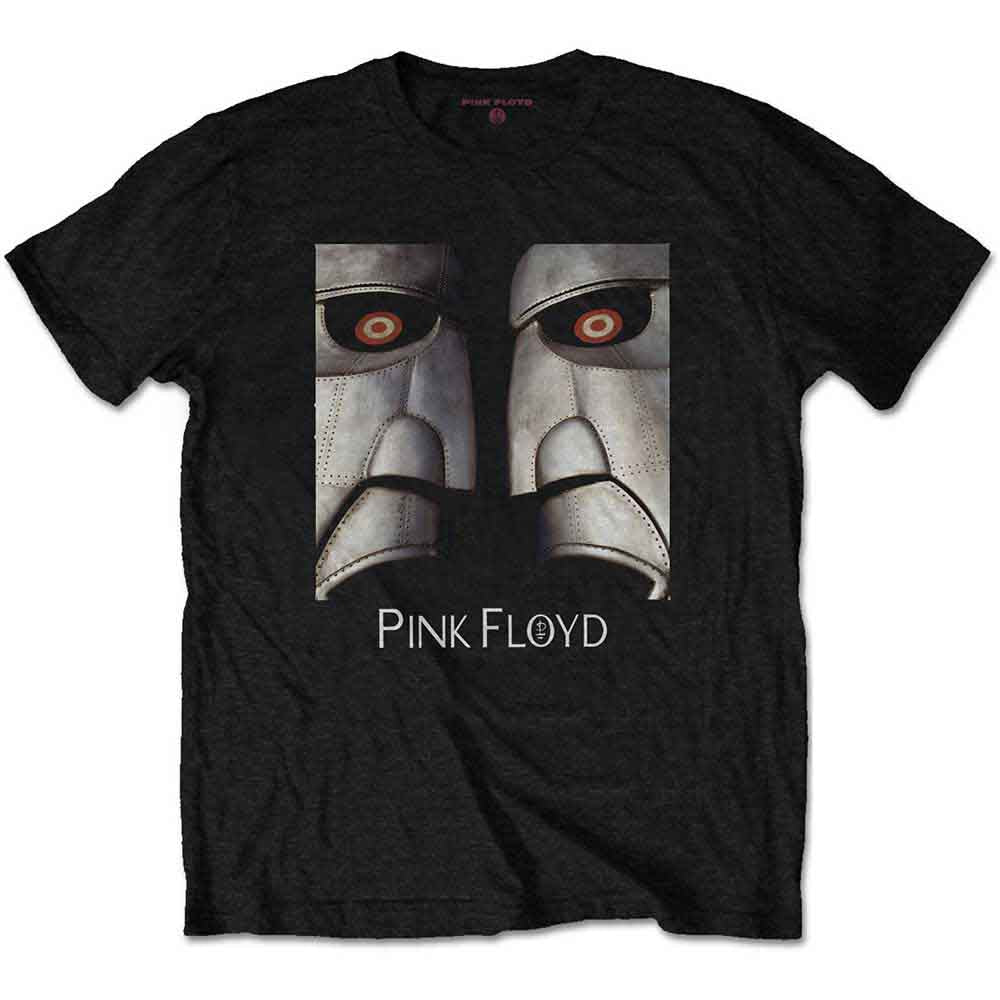 Pink Floyd Unisex T-Shirt: Metal Heads Close-Up (Black)