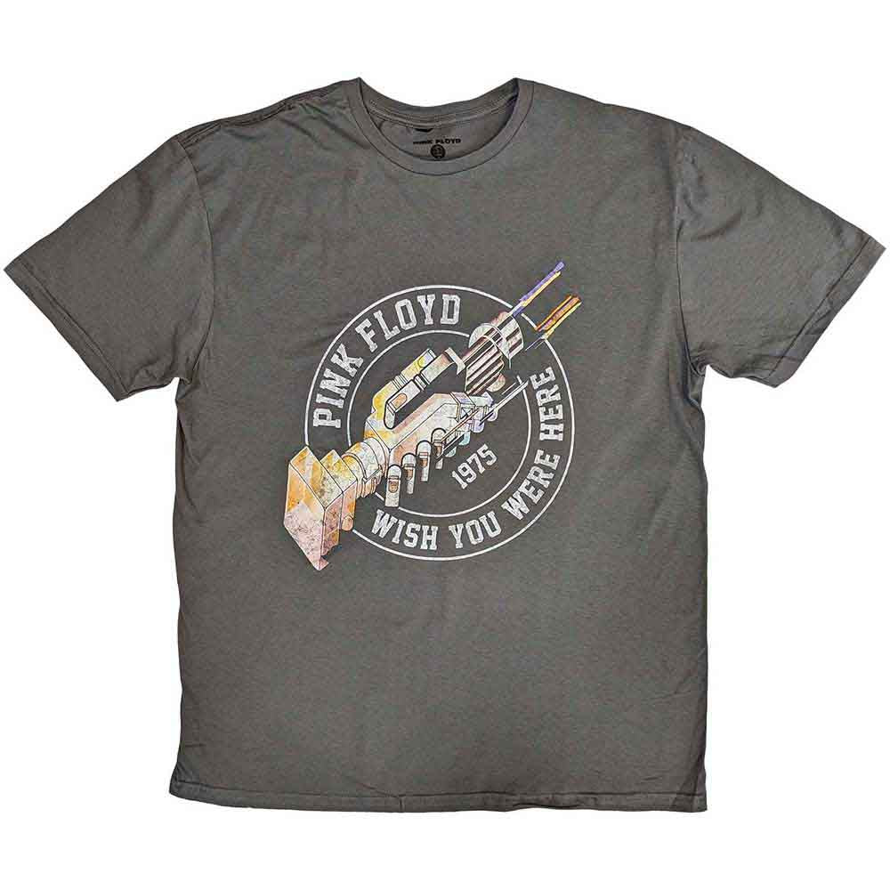 Pink Floyd Unisex T-Shirt: Wish You Were Here 1975 (Charcoal Grey)