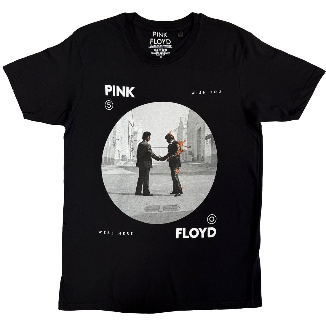 Pink Floyd Unisex T-Shirt: Man on Fire (Black)