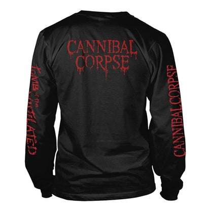 Cannibal Corpse Unisex Long Sleeve T-Shirt: Tomb Of The Mutilated (Explicit) (Black) (Back &amp; Sleeve Print)