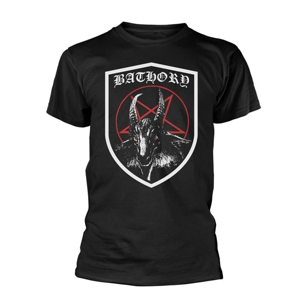 Bathory Unisex T-Shirt: Shield (Black)