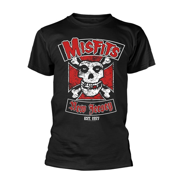 Misfits Unisex T-Shirt: Biker Design (Black)