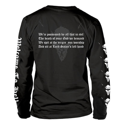 Venom - Unisex Long Sleeve Shirt: Welcome To Hell White (Black)