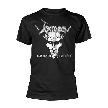 Venom - Unisex T-Shirt: Black Metal White (Black)